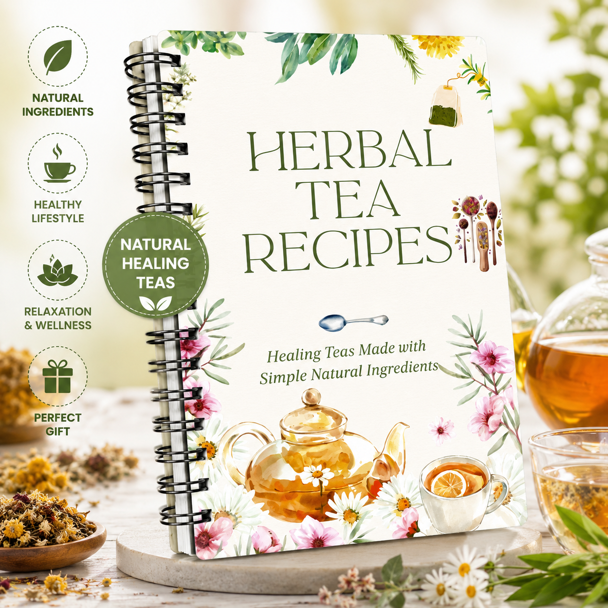 Herbal Tea Recipes Book – Natu - Wellness Herbal Tea Blends 리뷰 및 가격