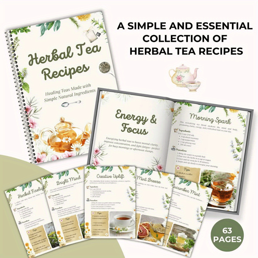 Herbal Tea Recipes Book – Natu - Wellness Herbal Tea Blends 리뷰 및 가격