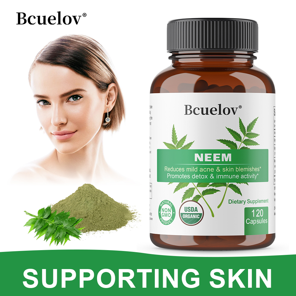 Organic Neem Leaf Capsules, He - Herbal Wellness In 리뷰 및 가격