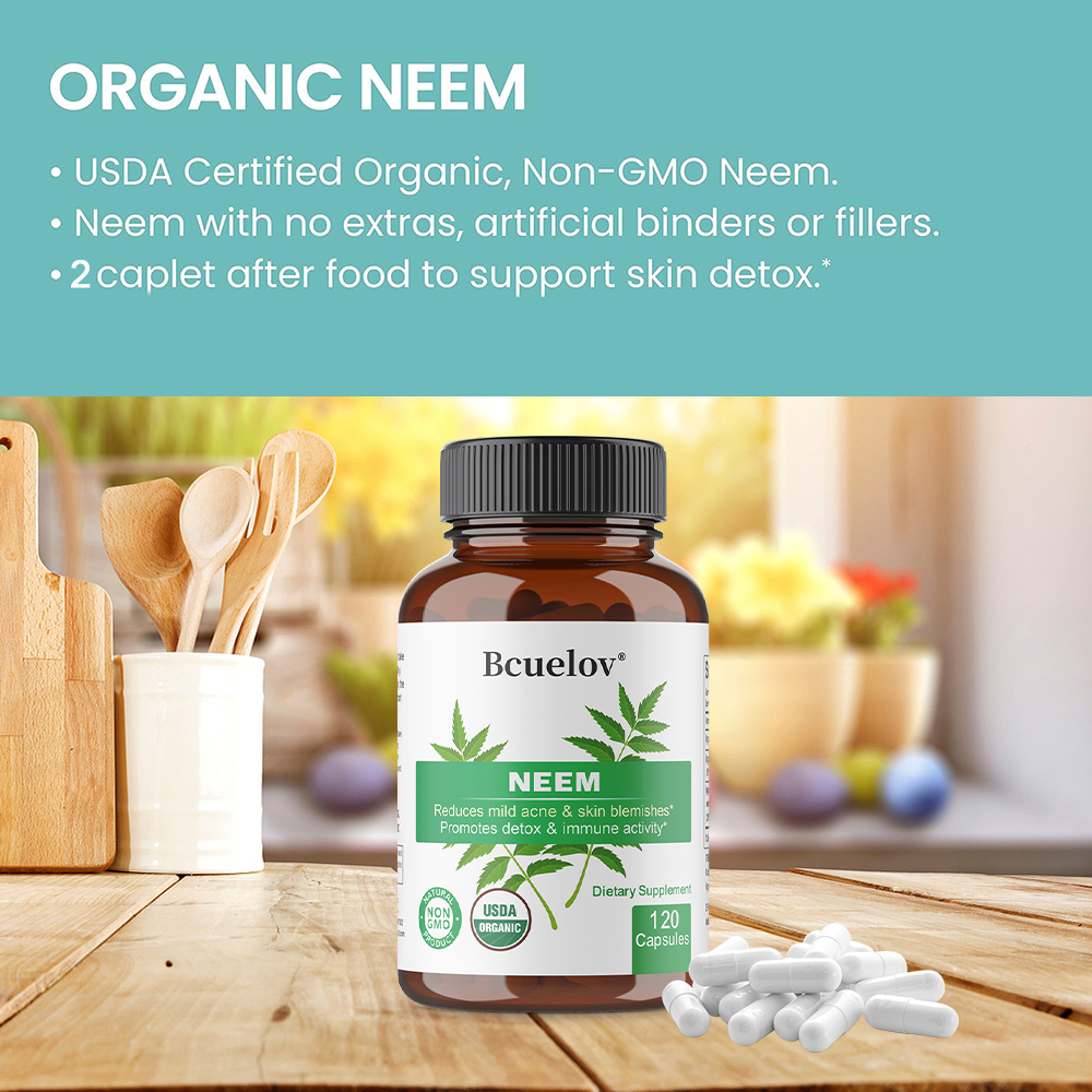 Organic Neem Leaf Capsules, He - Herbal Wellness In 리뷰 및 가격