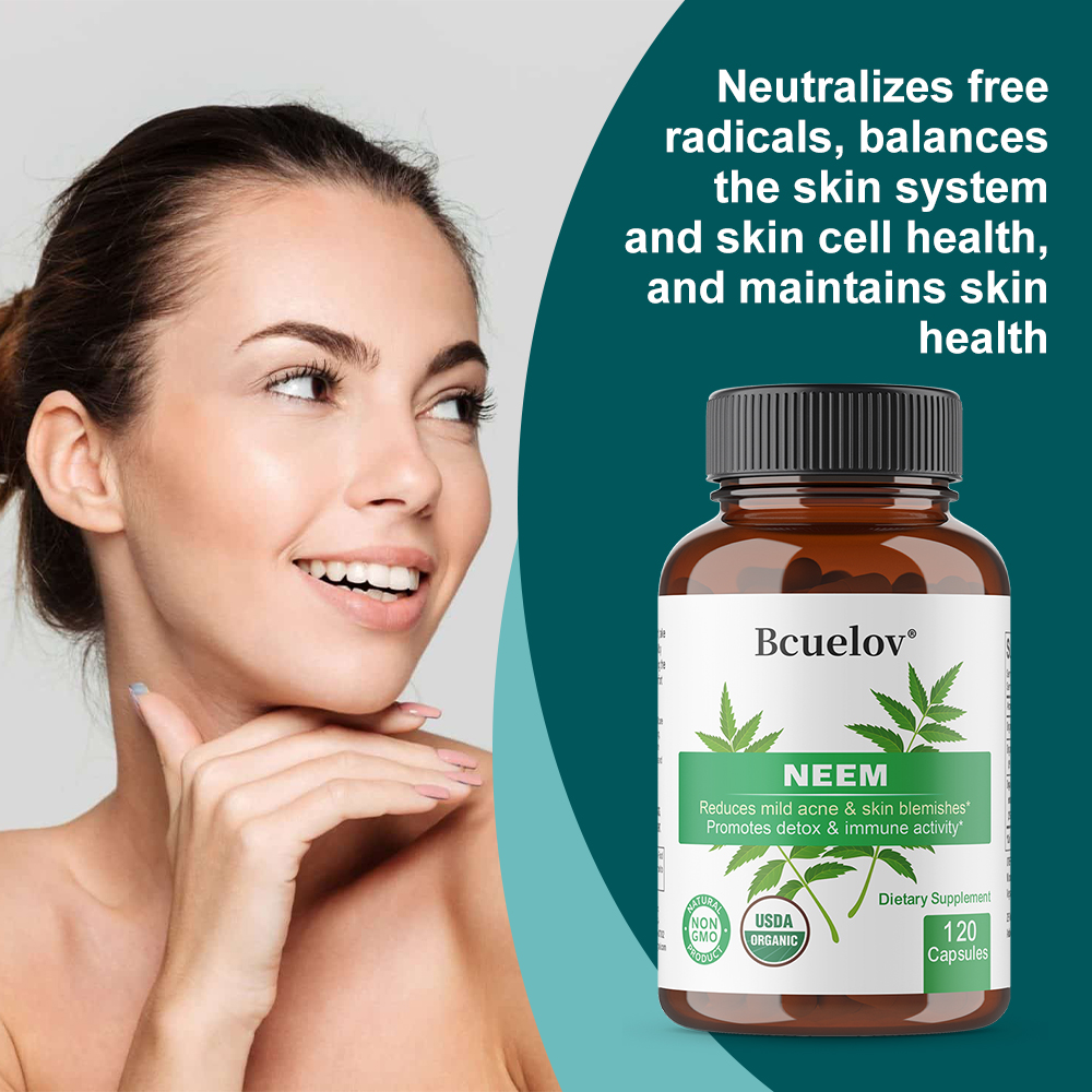 Organic Neem Leaf Capsules, He - Herbal Wellness In 리뷰 및 가격