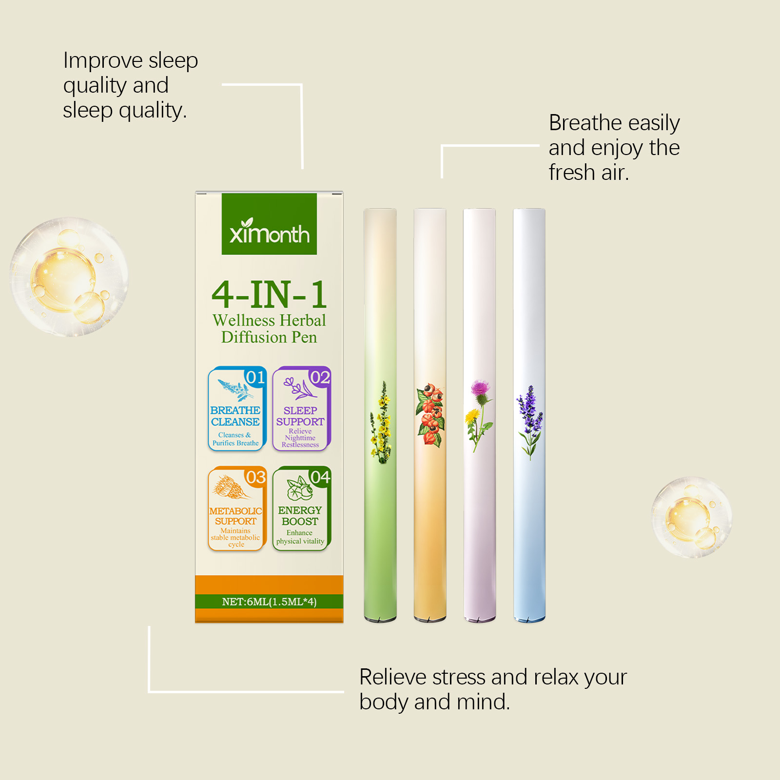 4 In 1 Herbal Energy Combo Sti - Herbal Wellness In 리뷰 및 가격