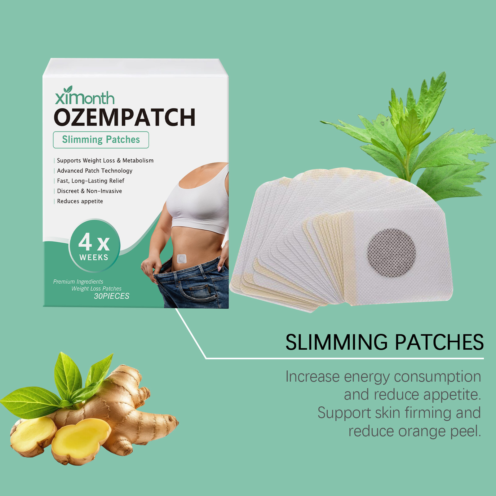 Ximonth Body Shaping Patches I - Herbal Wellness In 리뷰 및 가격